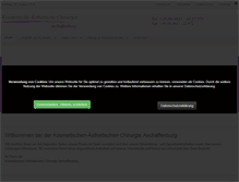Tablet Screenshot of plastische-chirurgie-aschaffenburg.de